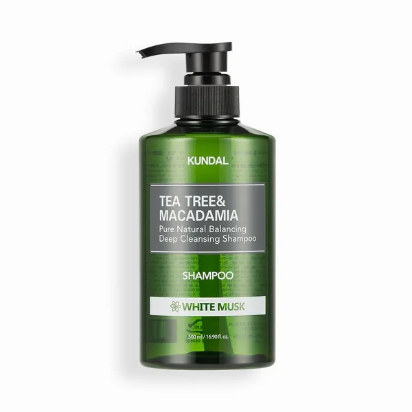 Kundal Tea Tree Macadamia Pure Natural Balancing Deep Cleansing Shampoo 500ml #WHITE MUSK