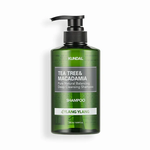 Kundal Tea Tree Macadamia Pure Natural Balancing Deep Cleansing Shampoo 500ml #YLANG YLANG