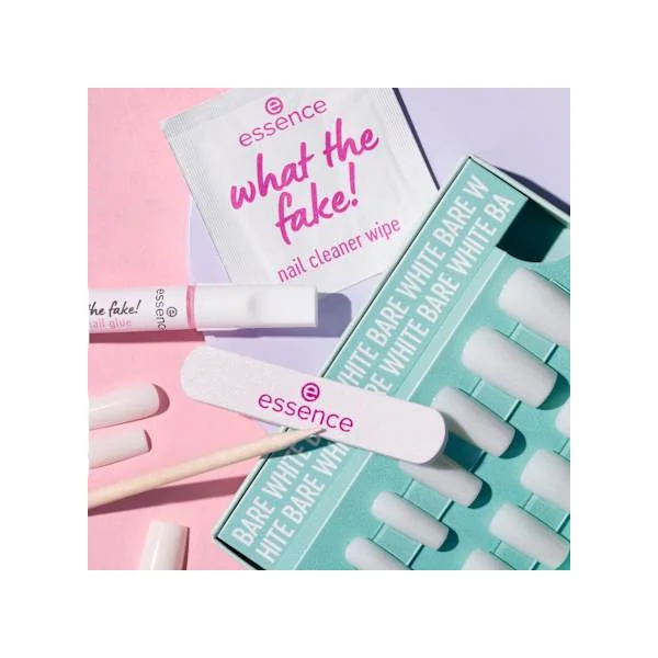 Künstliche Nägel Set What The Fake! 04 Bare White, 1 St