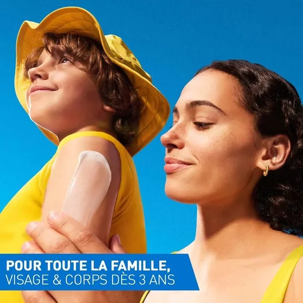 Lait Solaire Invisible Hydratant SPF50+ - Visage et Corps - Peaux Sensibles, 75ml