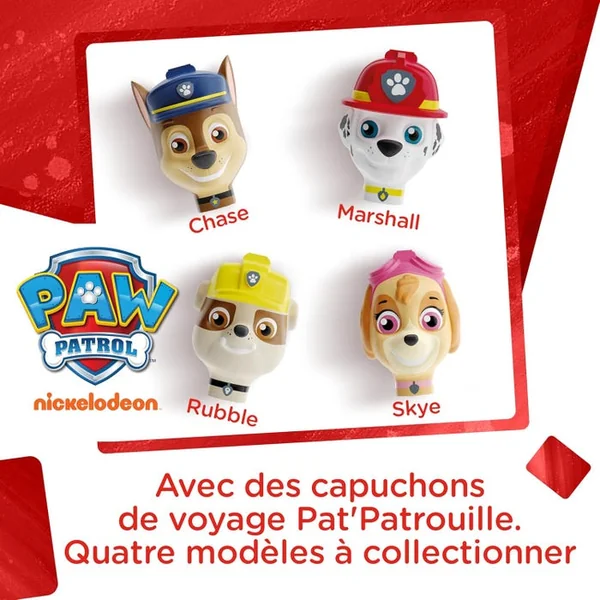 LITTLE TEETH - Brosse à Dents Ventouse Pat Patrouille 3 - 8 ans, 1 Unité