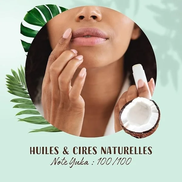 LOVEA - Baume À Lèvres - Parfum noix de coco - Apaise, Nourrit & Adoucit