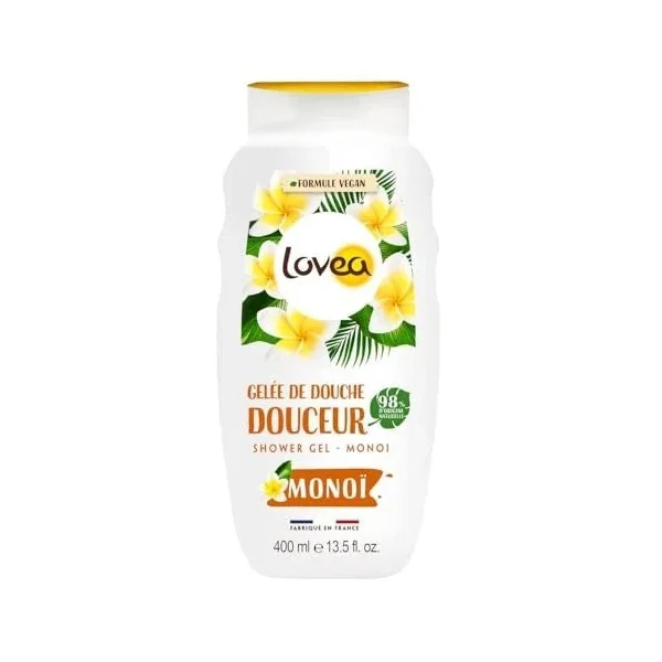 LOVEA - Gelée De Douche - Monoï - Mousse Fine & Onctueuse - Nettoie En Douceur