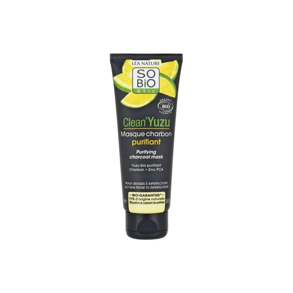 Léa Nature SO BIO étic Clean'Yuzu Masque Charbon Purifiant Bio 75 ml