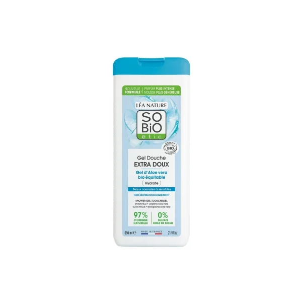 Léa Nature SO BIO étic Gel Douche Extra Doux Aloe Vera Bio 650 ml