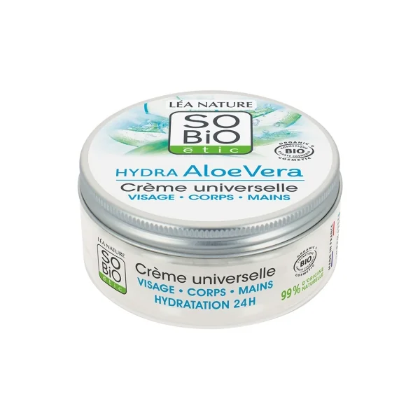 Léa Nature SO BIO étic Hydra Aloe Vera Crème Universelle Visage Corps Mains Bio 150 ml