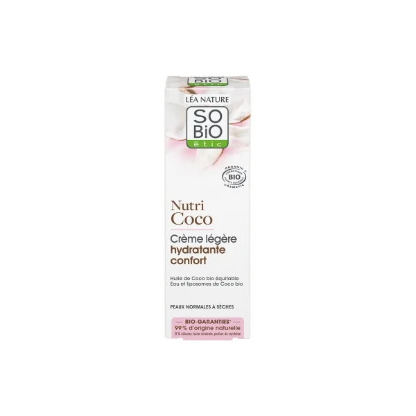 Léa Nature SO BIO étic Nutri Coco Crème Légère Hydratante Confort Bio 50 ml