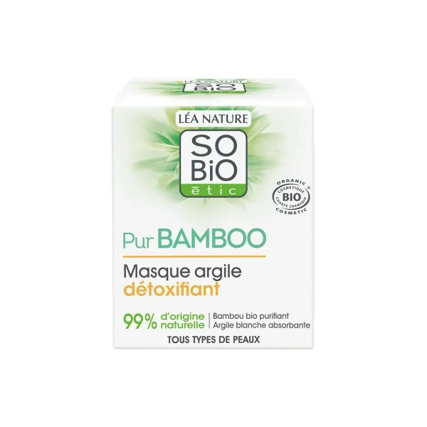 Léa Nature SO BIO étic Pur Bamboo Masque Argile Détoxifiant Bio 50 ml