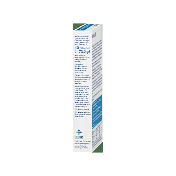 Magnesium Calcium Vitamin K + D Tabletten 40 St, 73,2 g