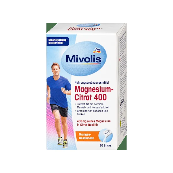 Magnesium-Citrat, Granulat 20 Sticks, 120 g