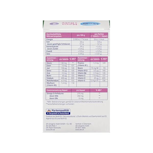 Mama & Baby 2 Tabletten 30 St + Weichkapseln 30 St, 65 g