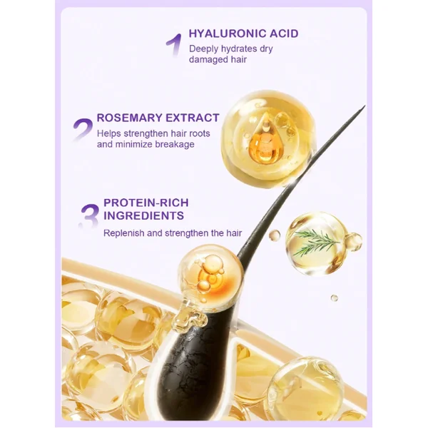 Masque cheveux à l'acide hyaluronique poche 100ml brillance douceur et réparatio