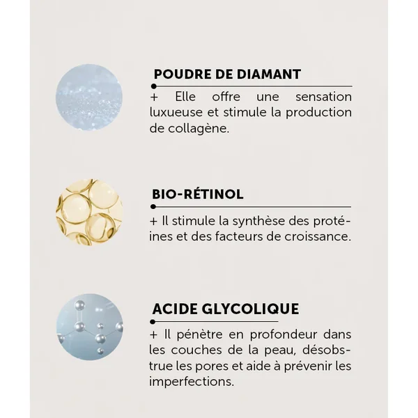 Masque Eclaircissant Au Diamant - Visage - Tous Types de Peaux, 3x8ml
