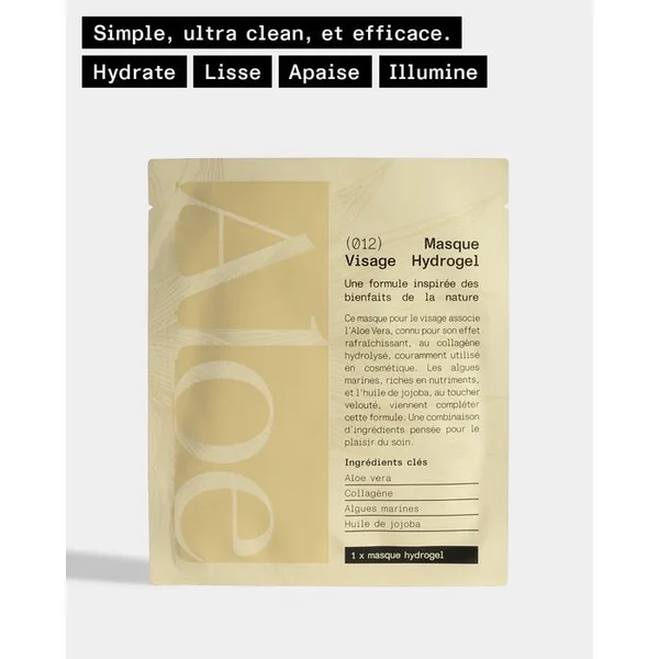 Masque Hydrogel Hydratant - Visage - Tous Types de Peaux, 1 Unité