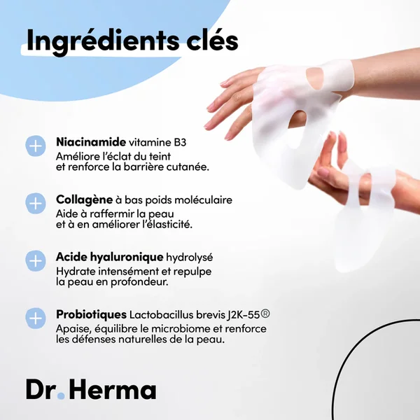 Masque Hydrogel Hydratation et Eclat - Visage - Tous Types de Peaux, 1 Unité