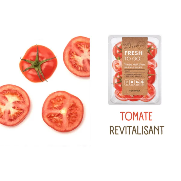 Masque visage coréen en tissu - Fresh To Go Collection de Tonymoly