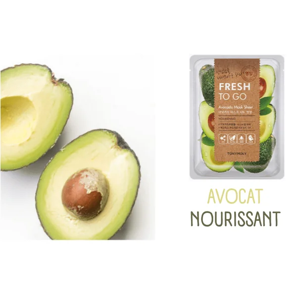Masque visage coréen en tissu - Fresh To Go Collection de Tonymoly