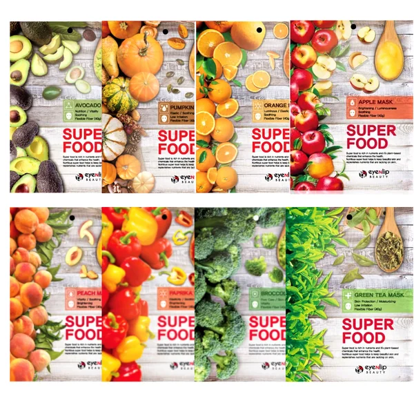 Masque visage coréen en tissu - Super Food Collection de Eyenlip