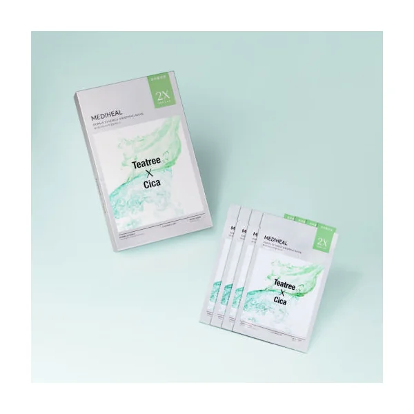 MEDIHEAL Derma Synergy Wrapping Mask Calming Care (Tea Tree X Cica) 25ml X 14ea