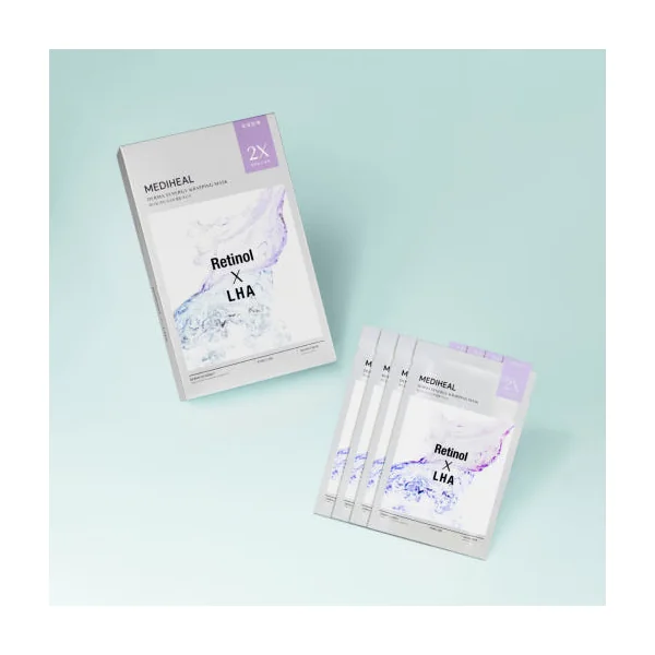 MEDIHEAL Derma Synergy Wrapping Mask Pore Care (Retinol X LHA) 25ml X 14ea