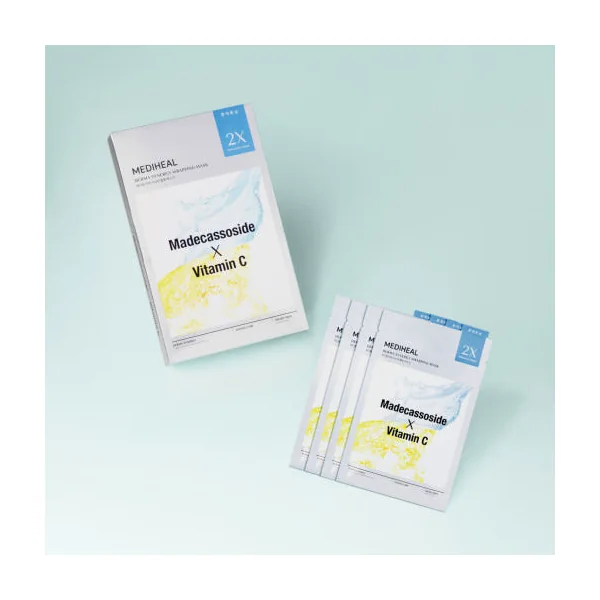 MEDIHEAL Derma Synergy Wrapping Mask Toning Care (Madecassoside X Vitamin C) 25ml X 14ea