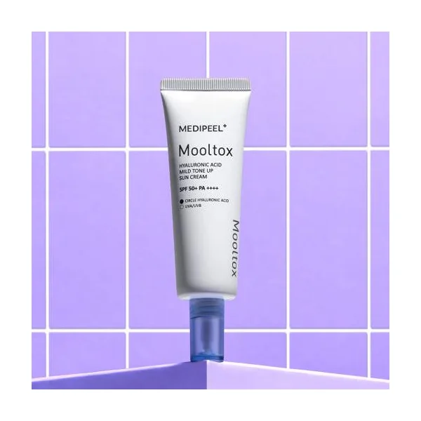 MEDIPEEL Hyaluronic Acid Layer Mooltox Mild Tone Up Sun Cream SPF 50+PA++++ 50g