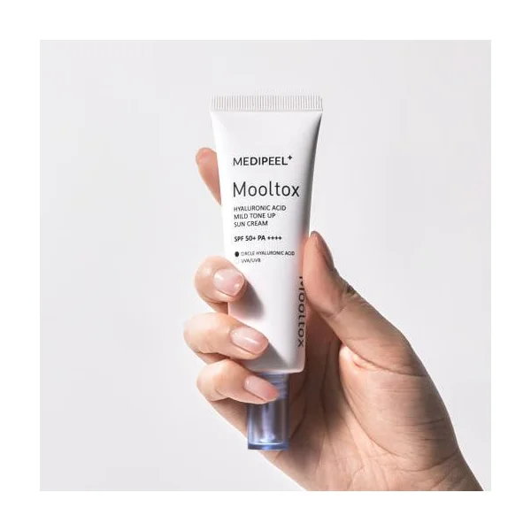 MEDIPEEL Hyaluronic Acid Layer Mooltox Mild Tone Up Sun Cream SPF 50+PA++++ 50g