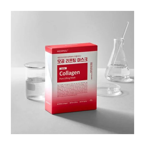 MEDIPEEL Red Lacto Collagen Pore Lifting Mask 30ml*10ea