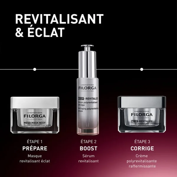 MESO-MASK NCEF - Masque Revitalisant Triple Action - Visage - Tous Types de Peaux, 50ml