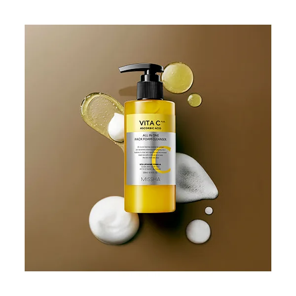 MISSHA Vita C Plus All In One Pack Foam Cleanser 200ml