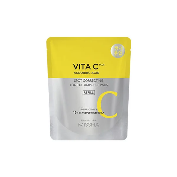 MISSHA Vita C Plus Spot Correcting Tone Up Ampoule Pads 210g/80pads (Refill)