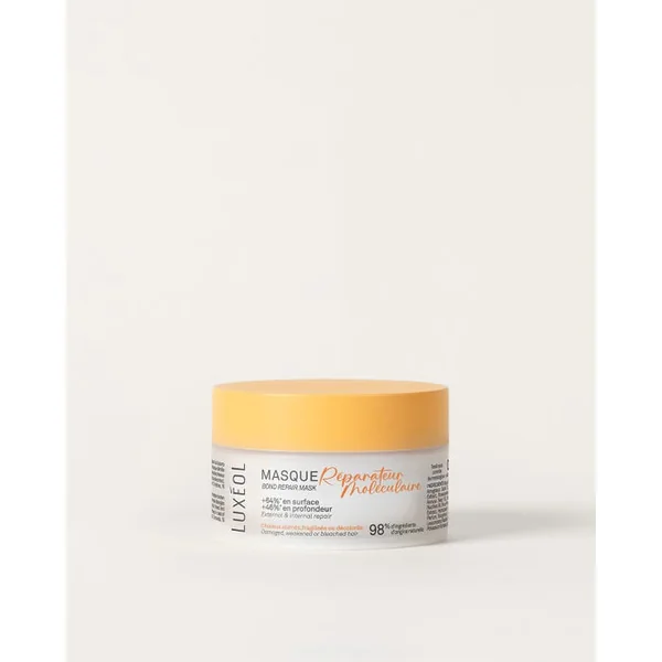 MOLECULAIRE - Masque Réparateur - Cheveux Abîmés, Fragilisées ou Décolorés, 200ml