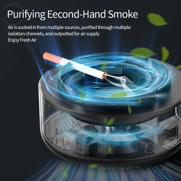 Multipurpose Smokeless Ashtray Air Purifier Portable for Home & Office