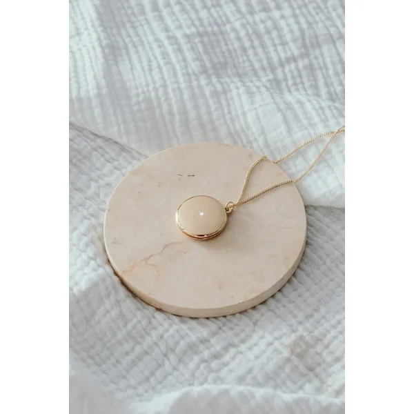 Médaillon photo rond zircon personnalisé ETINCELLE