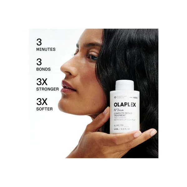 N°3 PLUS COMPLETE REPAIR TREATMENT - Traitement Réparateur Complet - Tous Types de Cheveux, 100ml