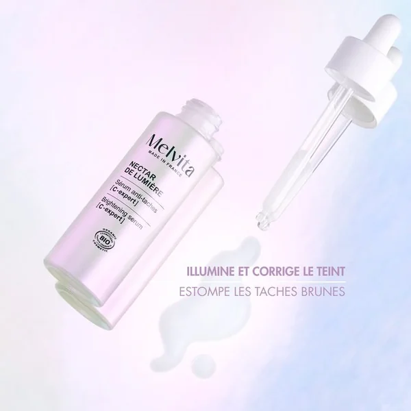 NECTAR DE LUMIÈRE - Sérum Anti-Taches [C-Expert] Bio - Visage - Tous Types de Peaux, 30ml