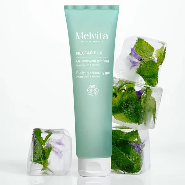 NECTAR PUR - Gel Nettoyant Purifiant Bio - Visage - Peaux Mixtes à Grasses, 150ml