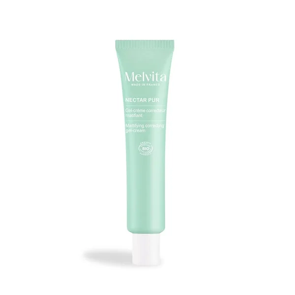 NECTAR PUR - Gel-Crème Correcteur Matifiant Bio - Visage - Peaux Mixtes à Grasses, 40ml