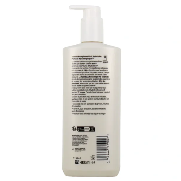 Neutrogena Hydratation Profonde Lait pour le Corps Hypoallergénique