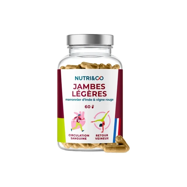 Nutri&Co Jambes Légères 60 Gélules
