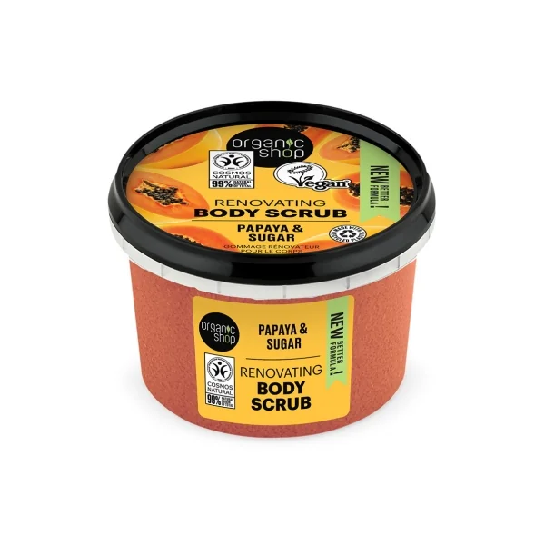 Organic Shop Body Scrub Gommage Rénovateur Corps Papaye 250 ml