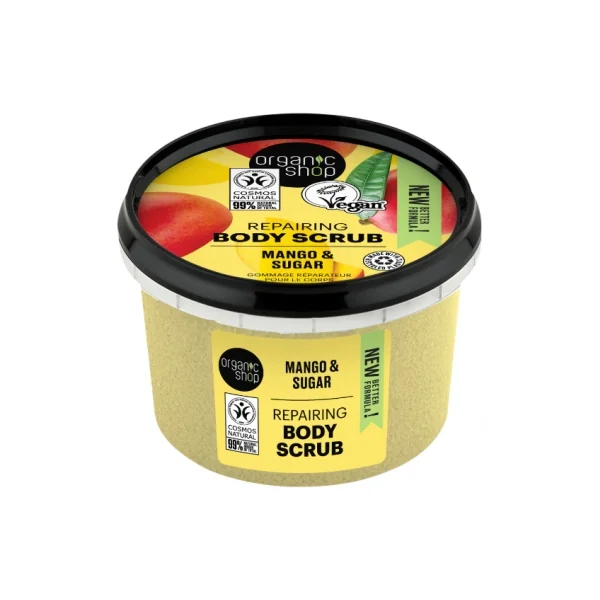 Organic Shop Body Scrub Gommage Réparateur Corps Mangue et Sucre 250 ml