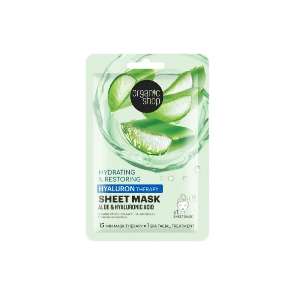 Organic Shop Hyaluron Therapy 1 Masque Papier Hydratant et Réparateur