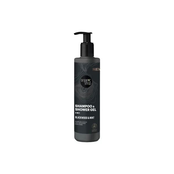 Organic Shop Men Écorce de Chêne et Menthe Shampoing Douche 2en1 Revigorant 280 ml