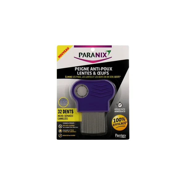 Paranix Peigne Métallique Anti-poux Lentes et Oeufs