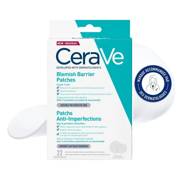 Patchs Anti-Imperfections - Peaux à Imperfections et à Tendance Acnéique, 22 patchs