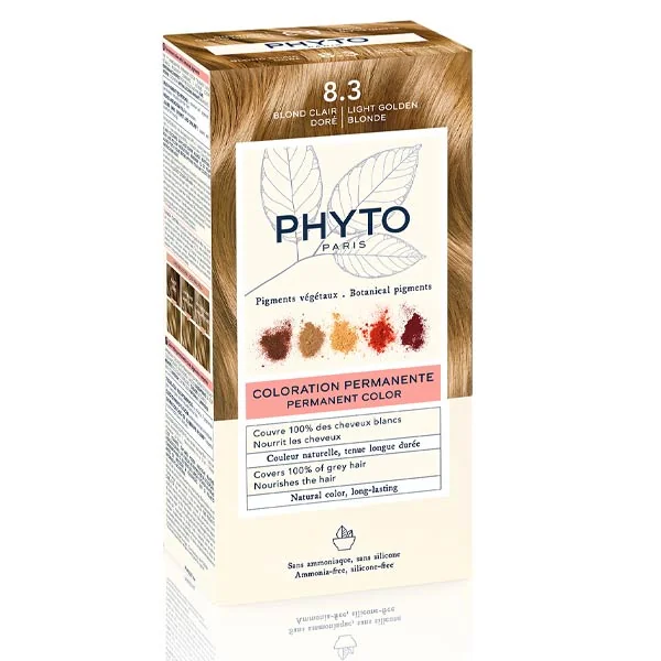 Phytocolor Kit Coloration permanente Blond Clair doré 8.3