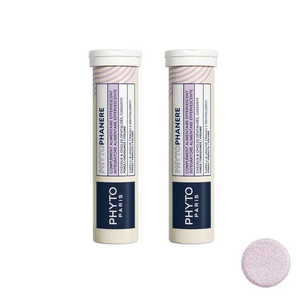 PHYTOPHANERE - Complément Alimentaire Effervescent Force, Croissance et Volume - Cheveux Dévitalisés et Ongles Cassants, 2x15 Comprimés
