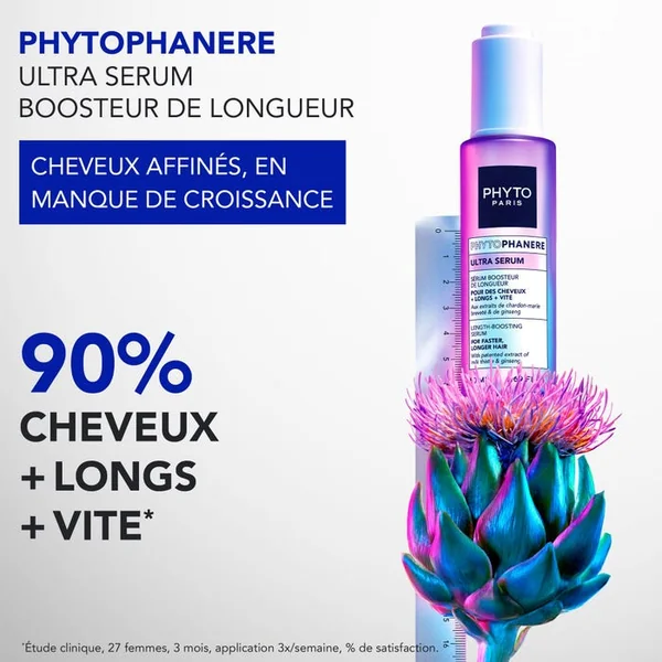PHYTOPHANERE - Ultra Sérum Booster de Longueur - Cheveux Affinés, en Manque de Croissance, 50ml