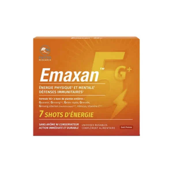 Phytoresearch Emaxan Shots d'Énergie 7 Unidoses